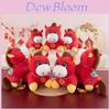 Pony Year Mascot Plush Toy With Soft Short Pile For Chinese New Year Gift