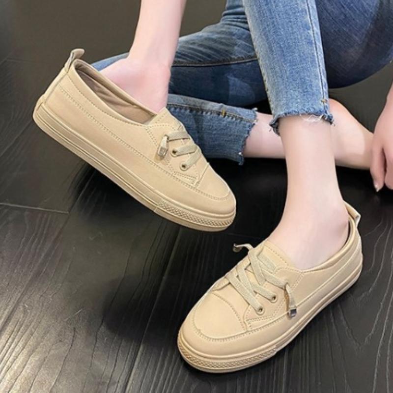 Dámské Tenisky na nízké platformě Dámské Pu Vycházkové Tenisky Mokasíny Bílé Ploché Slip on Vulcanize Boty pro volný čas
