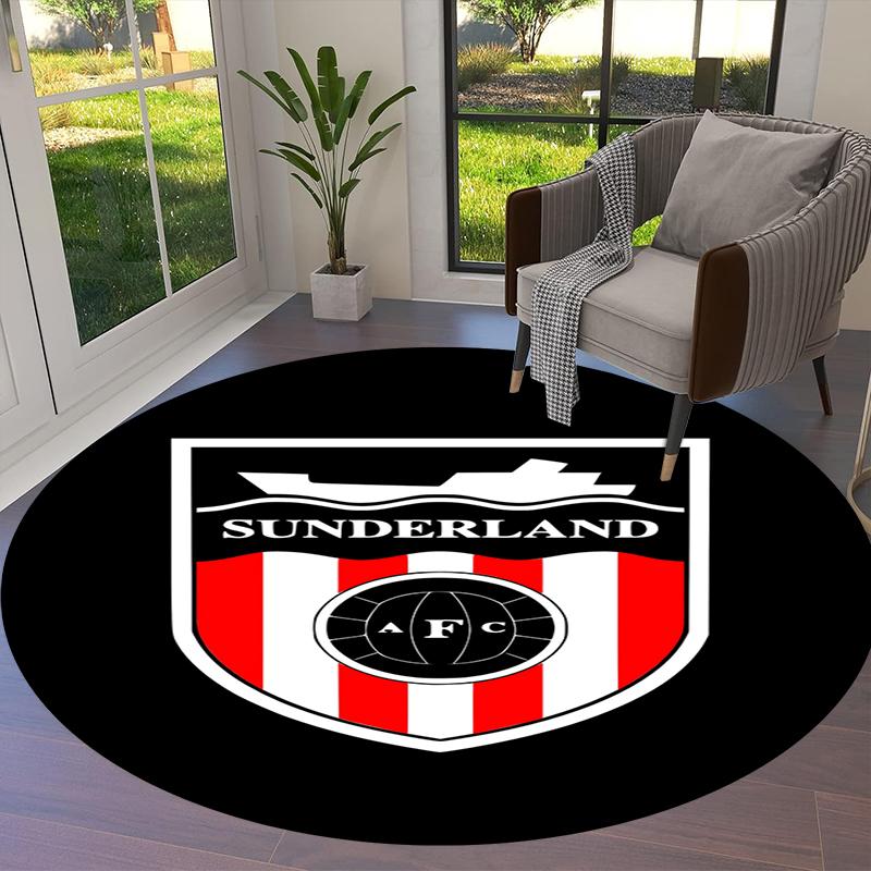 Tappeto Rotondo Football Club Crystal Palace, Tappeto per Soggiorno Camera da Letto Divano Sala Giochi Decorazione, Tappetino Antiscivolo