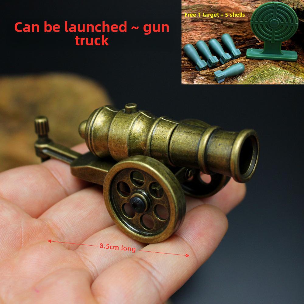 

Итальянская пушка-мортира металлическая игрушка – креативная детская военная модель ракетная установка орнамент (10см) Shells in a pack of 30 with 3 bullseyes