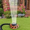8 Pattern Lawn Sprinkler with Metal Decorative Base Water Sprinkler Turret Pattern Sprinkler for Garden Watering Irrigation