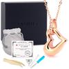 ASHIFA Heart-Shaped Ashes Pendant, Perfect for Keeping Ashes At Home, Includes Entombment Set, Hypoallergenic, Available In 3 Colors, Made In Japan, A