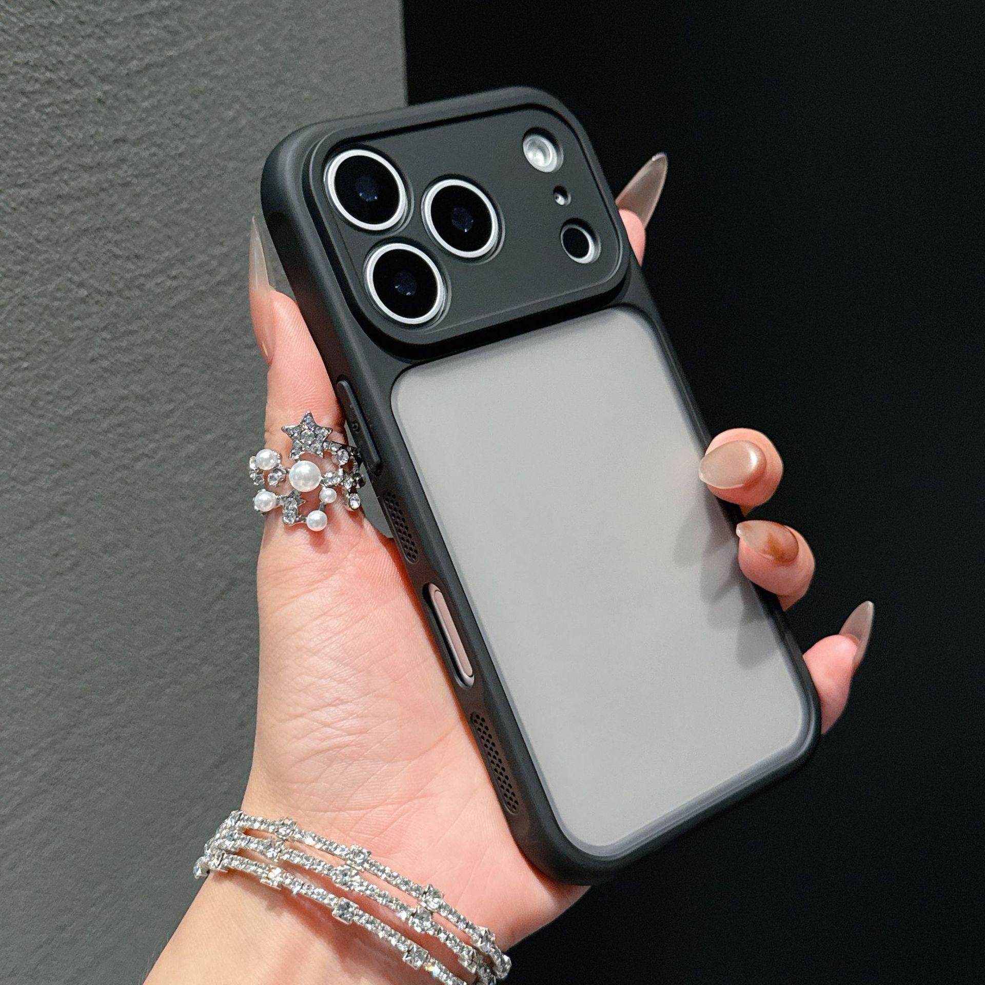 

iPhone 17 Pro Max Two-in-One Heat Dissipation Frosted Anti-Drop Protective Case iPhone 12 Pro Max чёрный