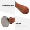 Kaffee Tamper 30mm Edelstahl Kaffeepulver Presswerkzeug mit Holzgriff für Café Zuhause