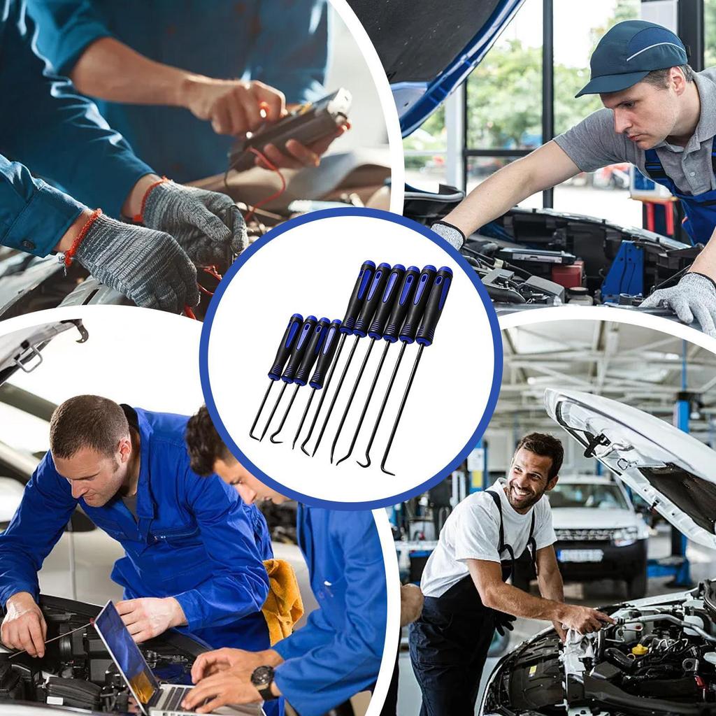 Pick Tool Set 10-Piece Maintenance Pick Tools Kit Maintenance Hook Kit for Automotive Mechanic Workshop Home Outdoor Industry
