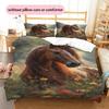 1PC Horse Bedding Quilt Set Quilt Cover Pillowcase Home Decoration Birthday Gift (1 * duvet cover + 2 * pillowcase, without core)