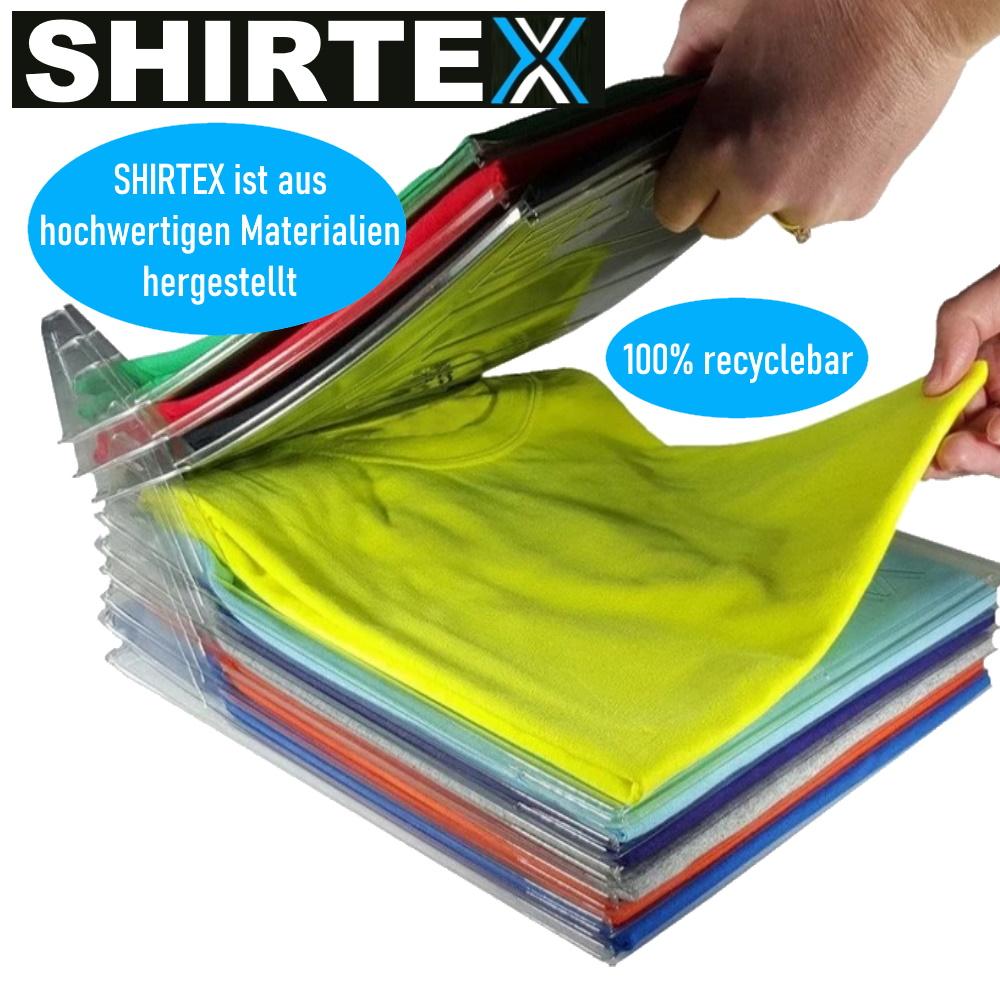 SHIRTEX T-Shirt Organizer Stackable Storage Bag Laundry Shirts Set of 10