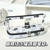 Cute Cartoon Transparent Pen Bag Cat/Capybara Double-layer Pencil Case Portable Multifunctional Student Stationery Storage Bag
