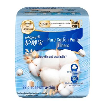 Whisper Produits d'hygiène féminine en coton naturel
