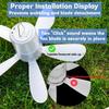 Ventilatore da soffitto portatile multifunzione da 10800 mAh con illuminazione ambientale RGB, a batteria per camera da letto, tenda da campeggio, viaggi all'aperto