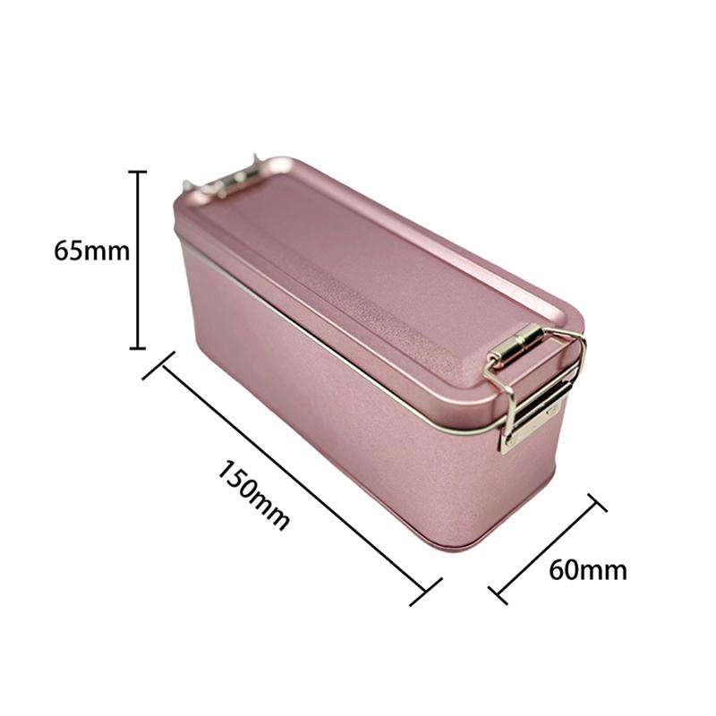 Rectangular Tinplate Cookie Tins Box With Lid Dustproof Home Kitchen Desktop Storage Tin For Candy Coffee Tea Jewelry Chocolate