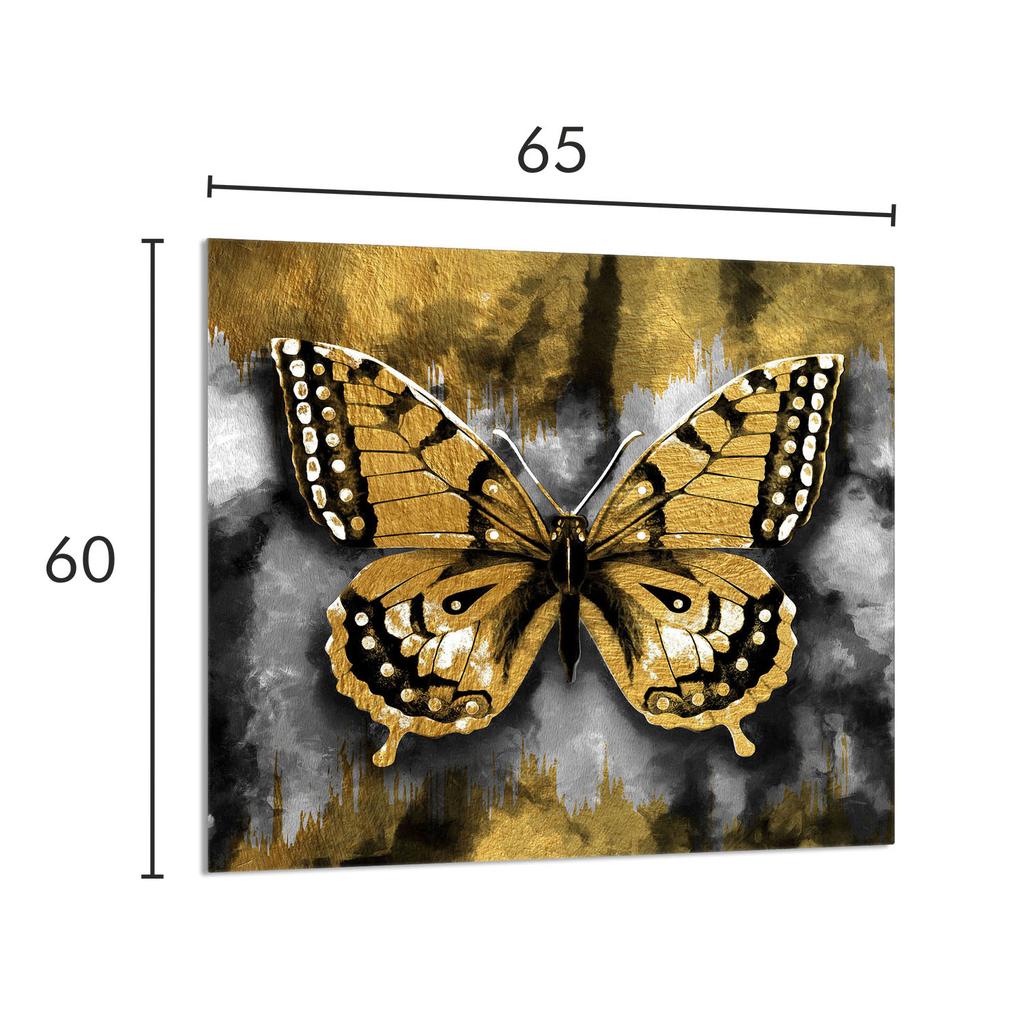 PANEL SZKLANY DO KUCHNI 65x60 Motyl