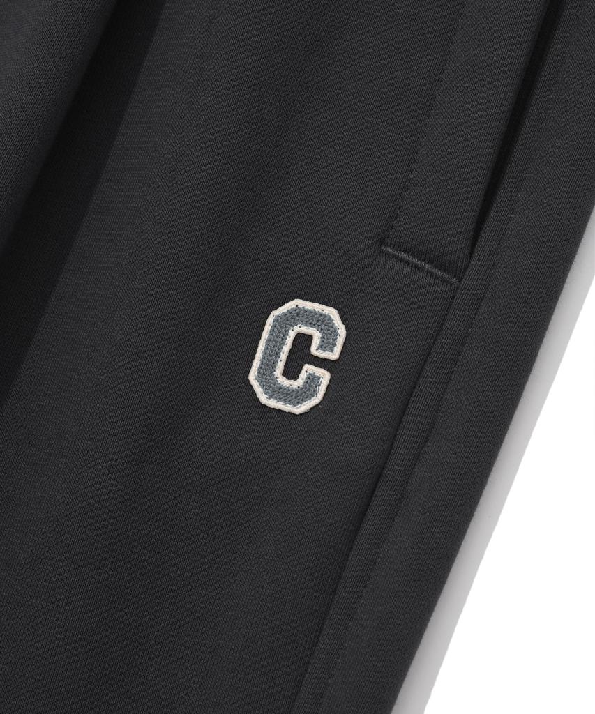 COVERNAT One-Pleat Semi-Wide Fit Sweatpants Charcoal