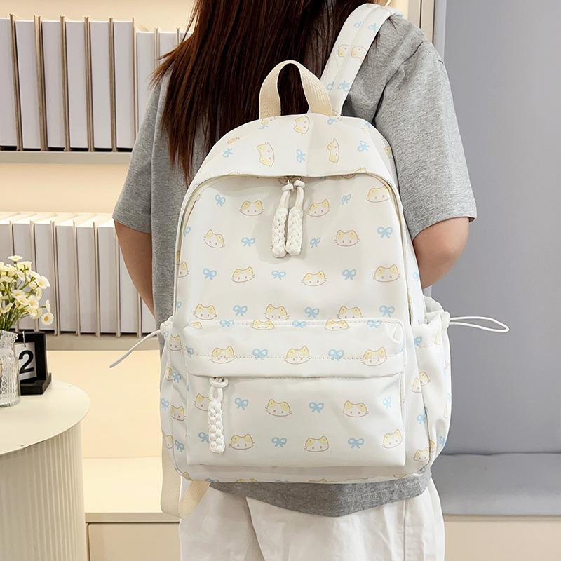 Schoolbag Japanese simple backpack new versatile foreign texture student schoolbag class commuter women's backpack