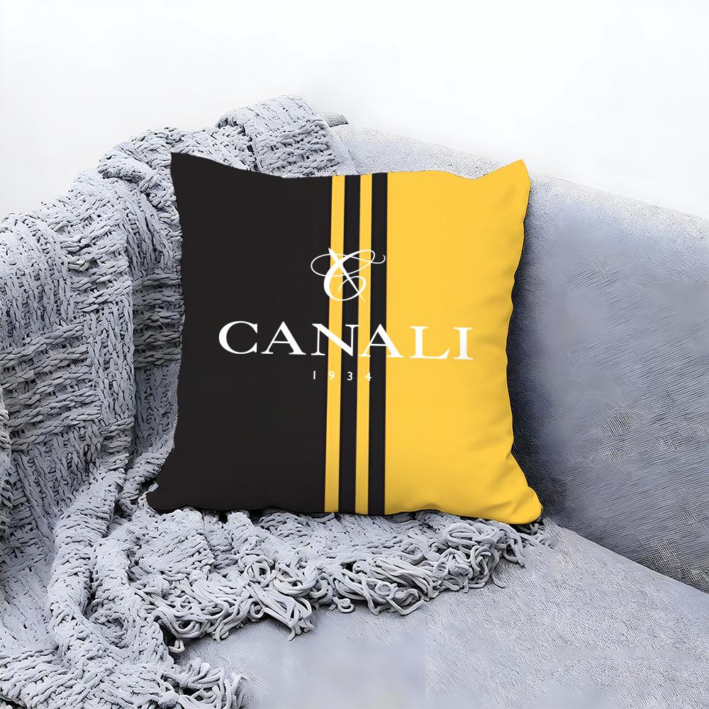 Cclassic C-Canali Cushion Cover Premium Comfort Reversible Pillow Cove -Two in One Design for Any Room & Car Interior