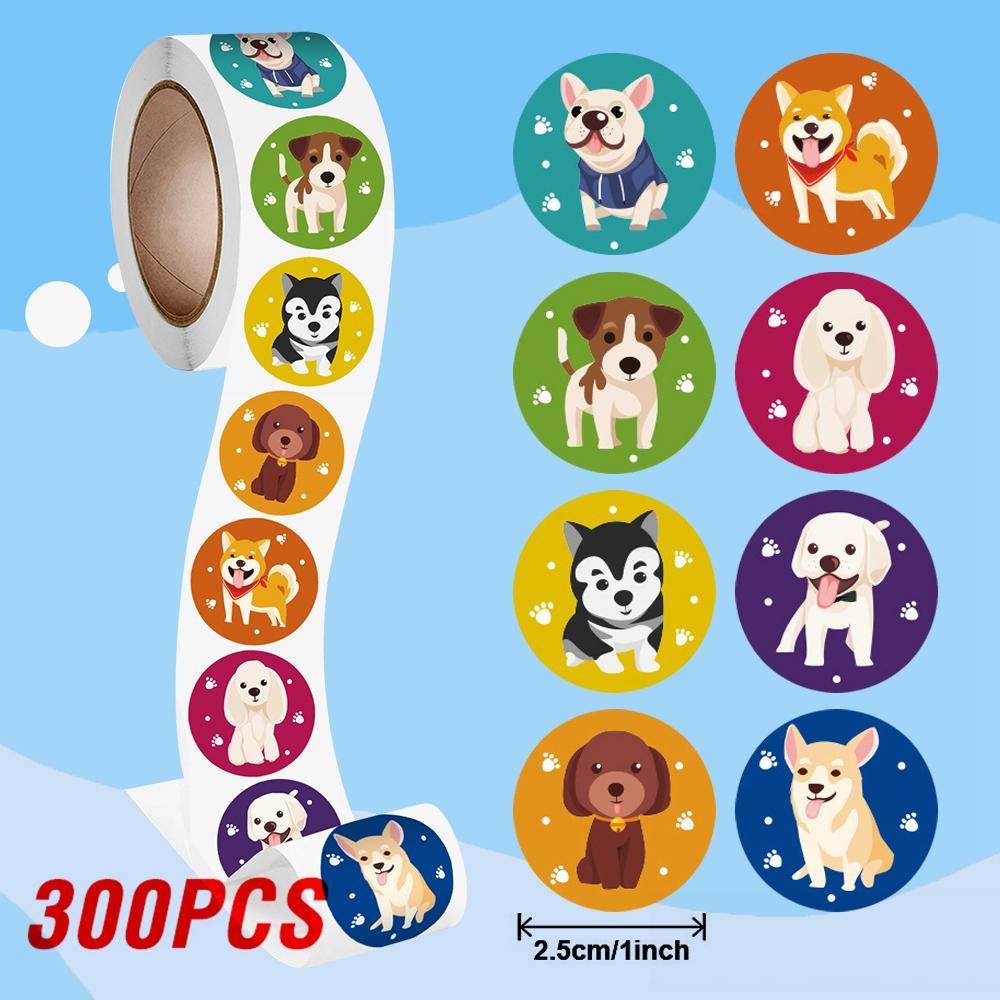 100-500pcs Reward Encouraging Graphic Stationery Animal Sticker Kindergarten School Students Child Teacher Cartoon Cute Sticker
