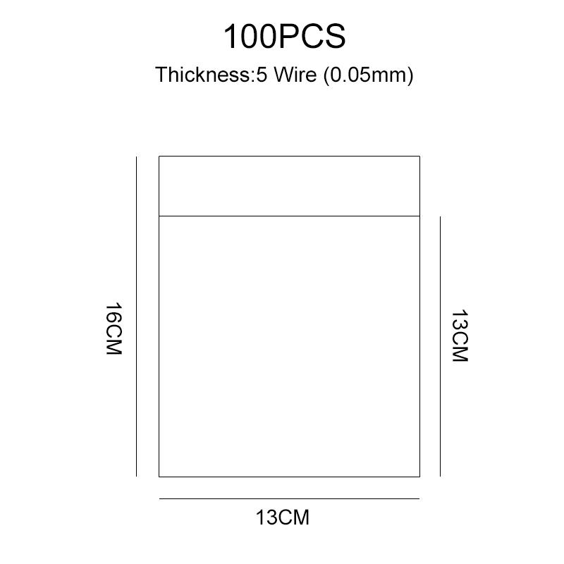 Transparent Self-sealing Jewelry Accessories Candy OPP Self-adhesive Bag Packaging Resealable Gift Cookie Packaging Bag
