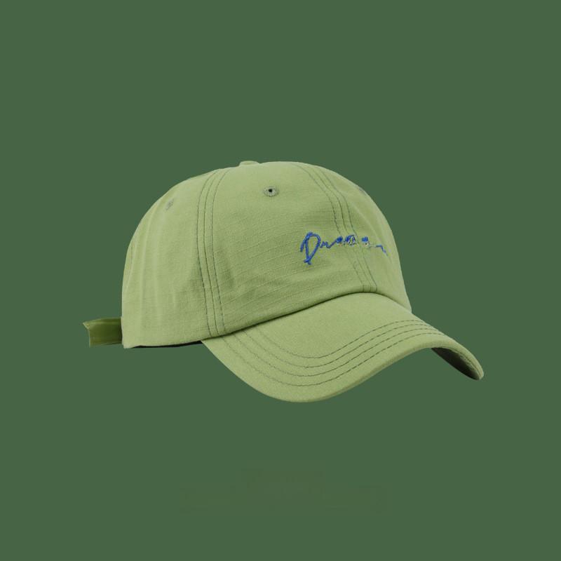 Casual Baseball Cotton Cap With Trendy Embroidery For Sports Beach And Streetwear