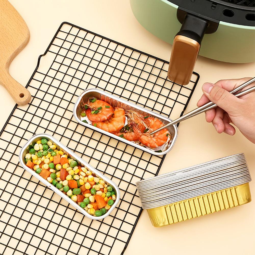 30pcs Food Grade Aluminum Foil Aluminum Foil Pans Air Fryer Liners  Party Meal Prep