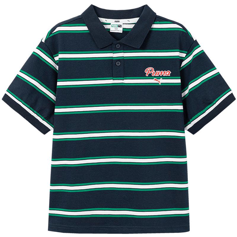 Puma Kids' Classic Striped Short-Sleeve T-Shirt