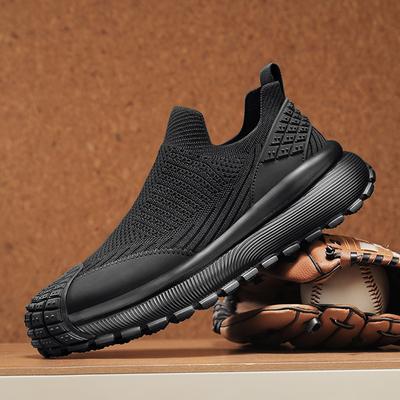 Scarpe da Ginnastica da Uomo 2025 in Rete Traspirante Slip-On Puntale in Gomma Suola Antiscivolo Scarpe da Lavoro Calzature Casual Athletic Minimaliste Comode