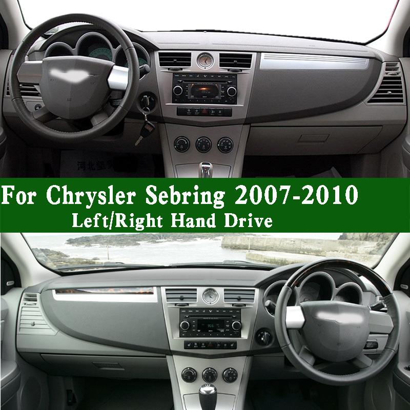 For Chrysler Sebring Cirrus UK JS 2007-2010 Dashmat Dashboard Cover trument Panel Sunscreen Protective Pad Dash Mat Anti-Dirt