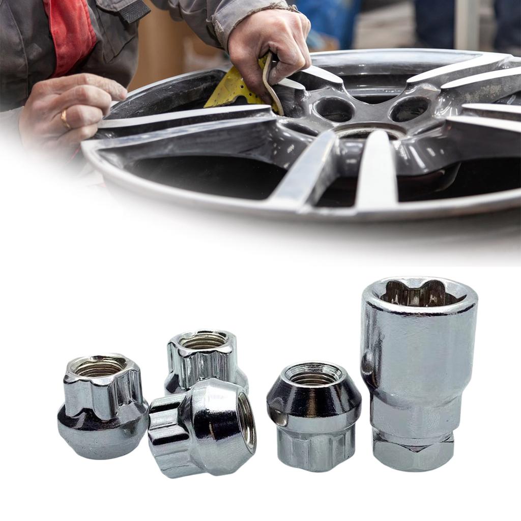 Trava de Roda de Carro Porcas de Roda M12x1.5 M12X1.25 Trava de Roda de Pneu Parafuso Antifurto Porcas de Roda Acessórios de Porca de Roda de Extremidade Aberta