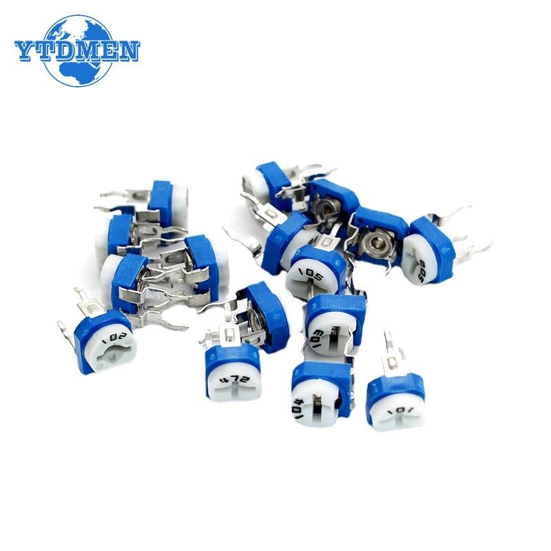 65PCS Potentiometer RM065 Einstellbarer Widerstand 100 200 500 1K 2K 5K 10K 20K 50K 100K 200K 500K 1M Ohm Potentiometer Kit