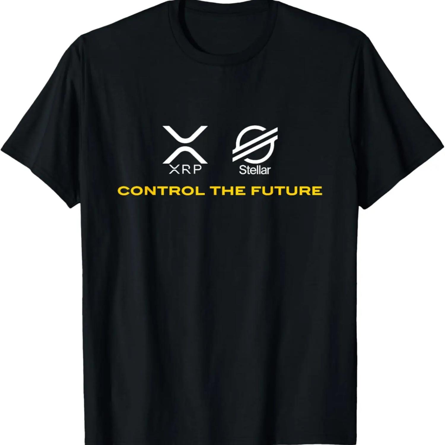 

Cryptocurrency t-shirt XRP XLM Coin Control the Future T-Shirt XXXXXL чёрный