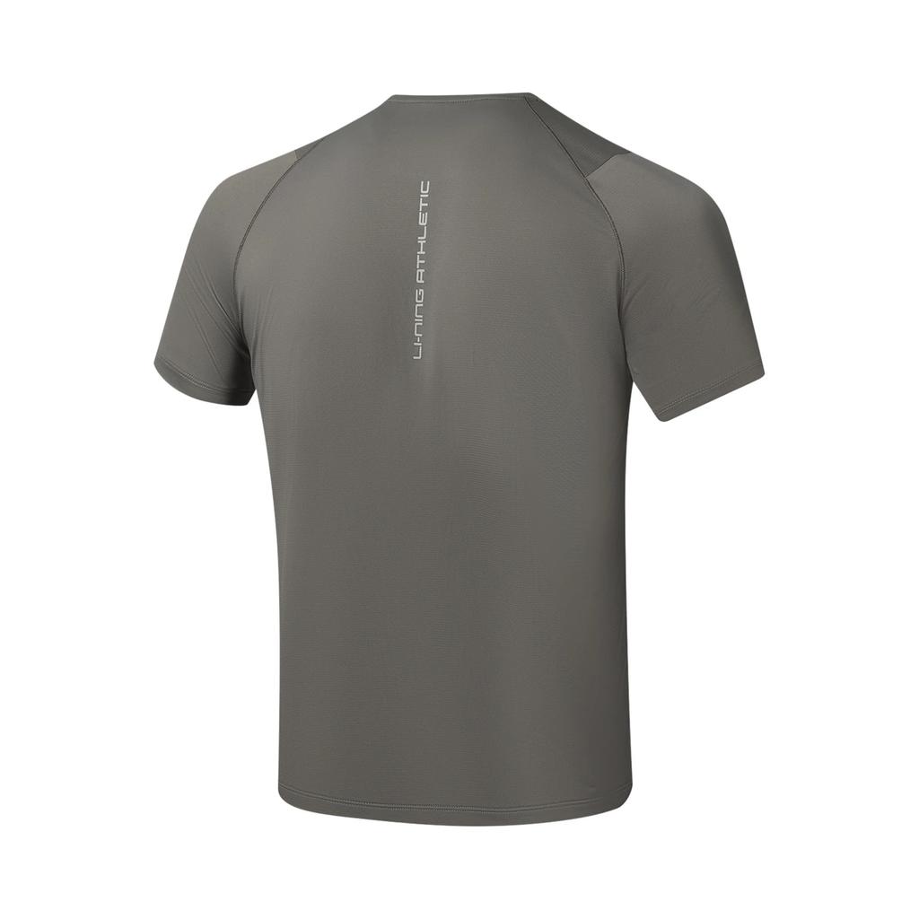 Li-Ning Breathable Moisture-Wicking Casual Round Neck Short Sleeve T-Shirt Men Tops ATSWA73-3
