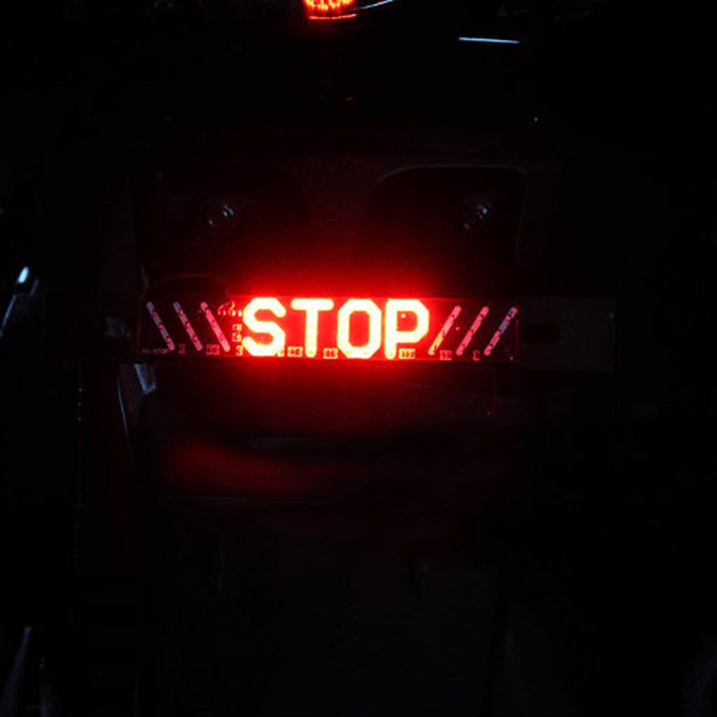 Waterproof Stop Light STOP Indicator Portable Screw Bolt Lamp for Motorbike