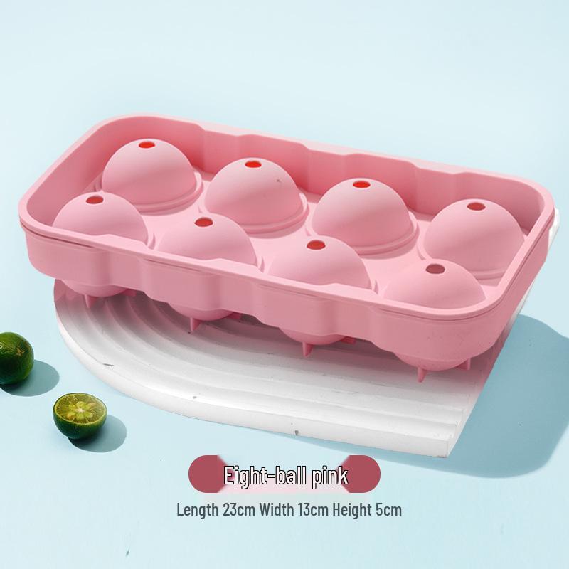 Square Silicone Ice Cube Tray with Lid - Small, Food-Grade Kitchen Ice Mold