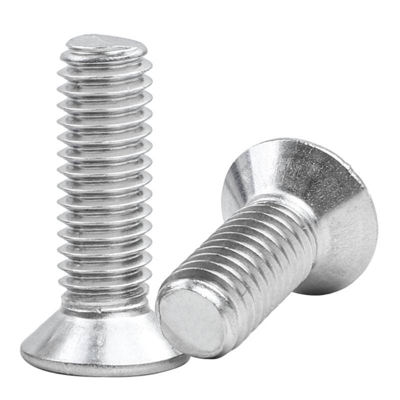 Set of 100 Versatile Stainless Steel Countersunk Screws Long lasting Flat Head Screws for Home & Industry & Outdoor Use