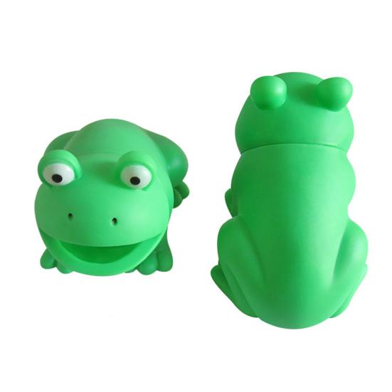 Hundespielzeug, interaktives Hunde-Kauspielzeug mit Geräuscheffekt, Cartoon-Frosch-förmiges Haustier-Zähnereinigungsspielzeug, Heimtierbedarf