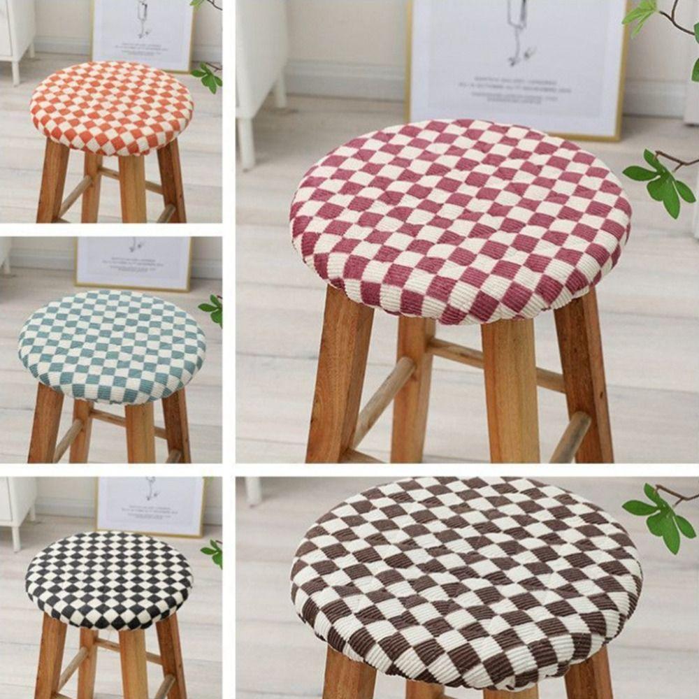 

2 шт. универсальный круглый чехол для табурета 30 см чехол для стула для столовой маленькие чехлы для сидений столовая Round & Coffee