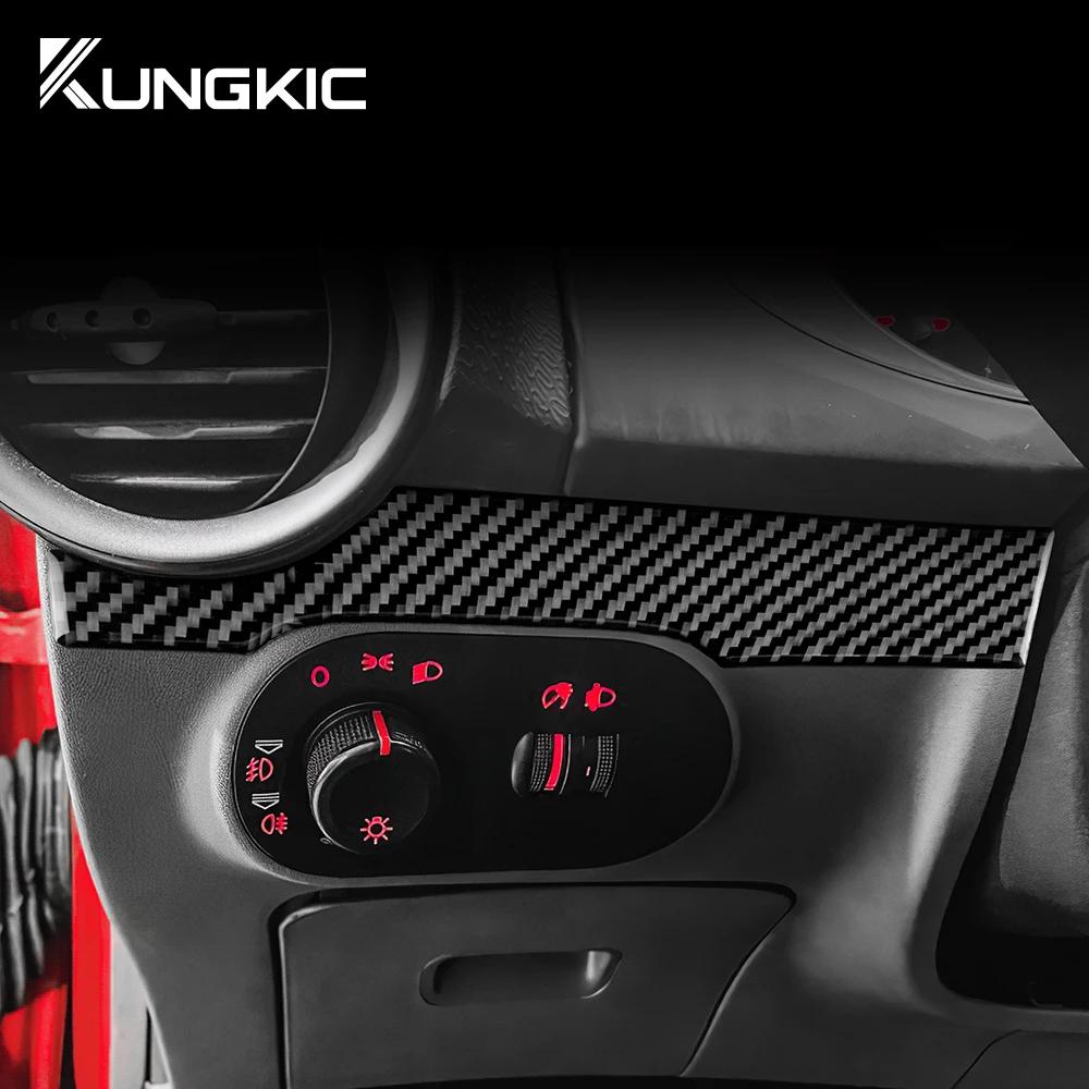 For Seat Ibiza 6L 2003 2004 2005 2006 2007 2008 Real Soft Carbon Fiber Sticker LHD Car Main Driver Strip Interior Accessories