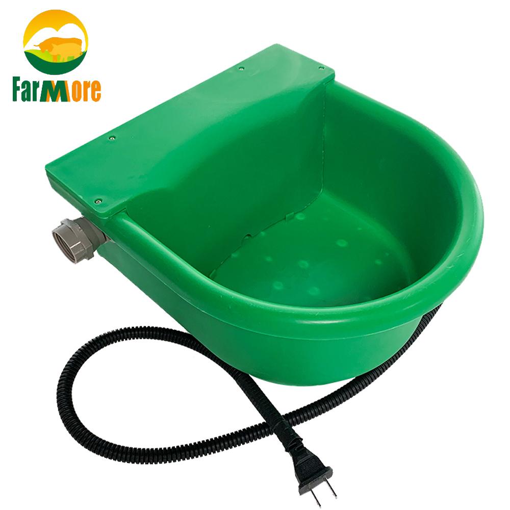 5L Automatic Heated Water Bowl With Cow Drinking Floating Ball Cattle Feeding Dispenser For Horse Sheep Dog Livestock Supplies