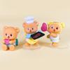 Baking Cute Angel Heart Hugging Pajamas Butter Bear Model Desktop Ornament Set