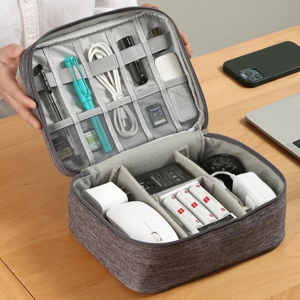 Portable Travel Electronic Storage Bag Dustproof Data Cable Protective Case  Cable Management