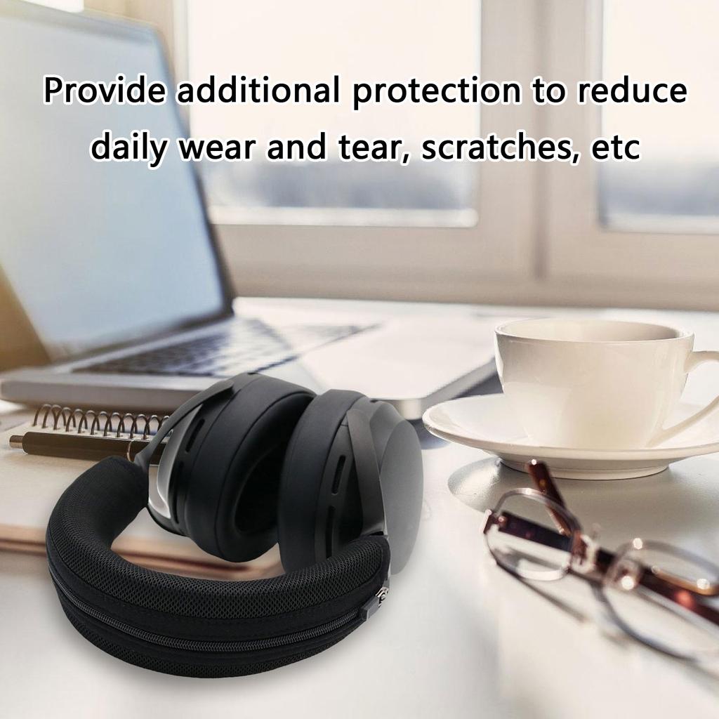 Headphone Headband Head Beam Mesh Fabric Cover for MDR-Z7M2 Headset Headband Protectors with Zippers Cover