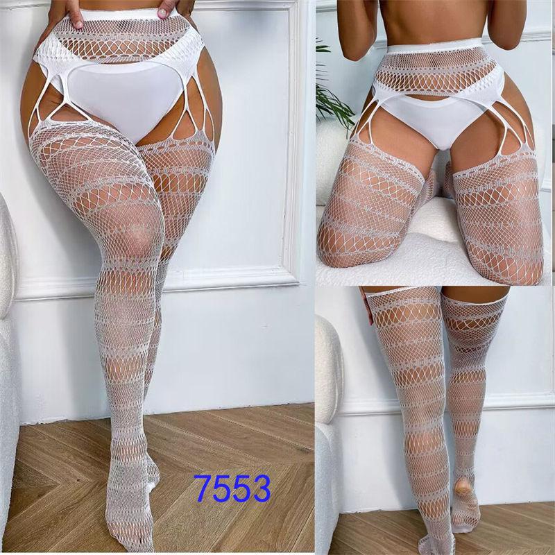 Sexy Suspenders Mesh Stockings Fishnet Eye Women's Bottoming Pantyhose