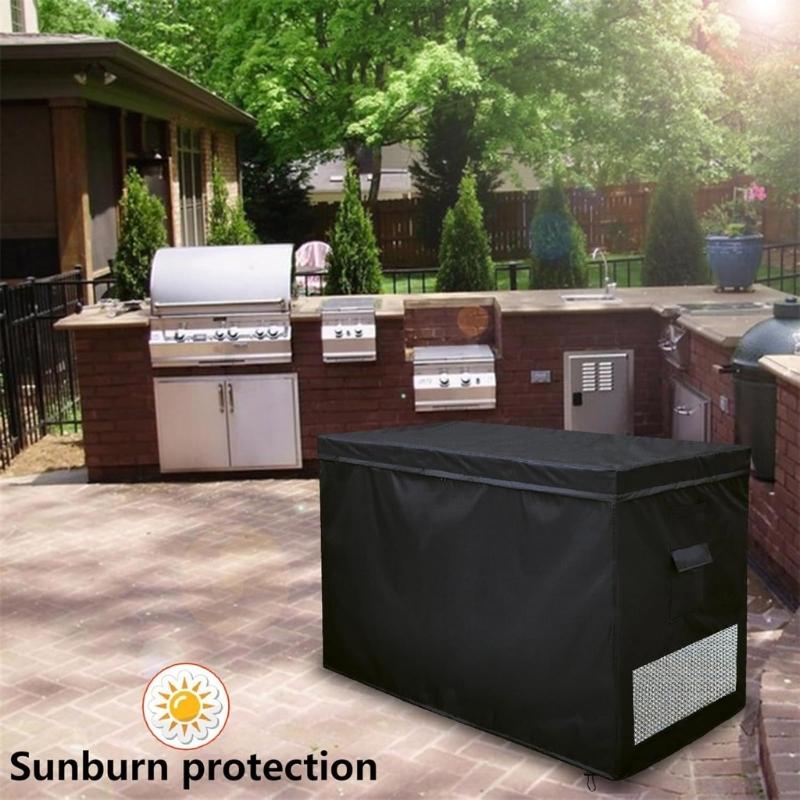 Capa à Prova de Poeira com Base Elástica para Congelador Vertical de 14-16 Pés Cúbicos Capa Protetora à Prova d'Água para Congelador com Zíper Duplo