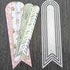 Tag flaga rama wykrojniki metalowy szablon DIY Scrapbooking papierowa karta albumu tłoczenie rękodzieło sztuka dekoracyjna Die Cut zakładki