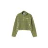 Sweatshirts Women's Green Stand Collar Moderate Other (Unisex) Sweatshirts DQ6243 334
