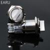 EARU 19mm Waterproof Stainless Steel DPDT Illuminated Metal Selector Switch 2/3 Position Push Button Switch Rotary Switch LED