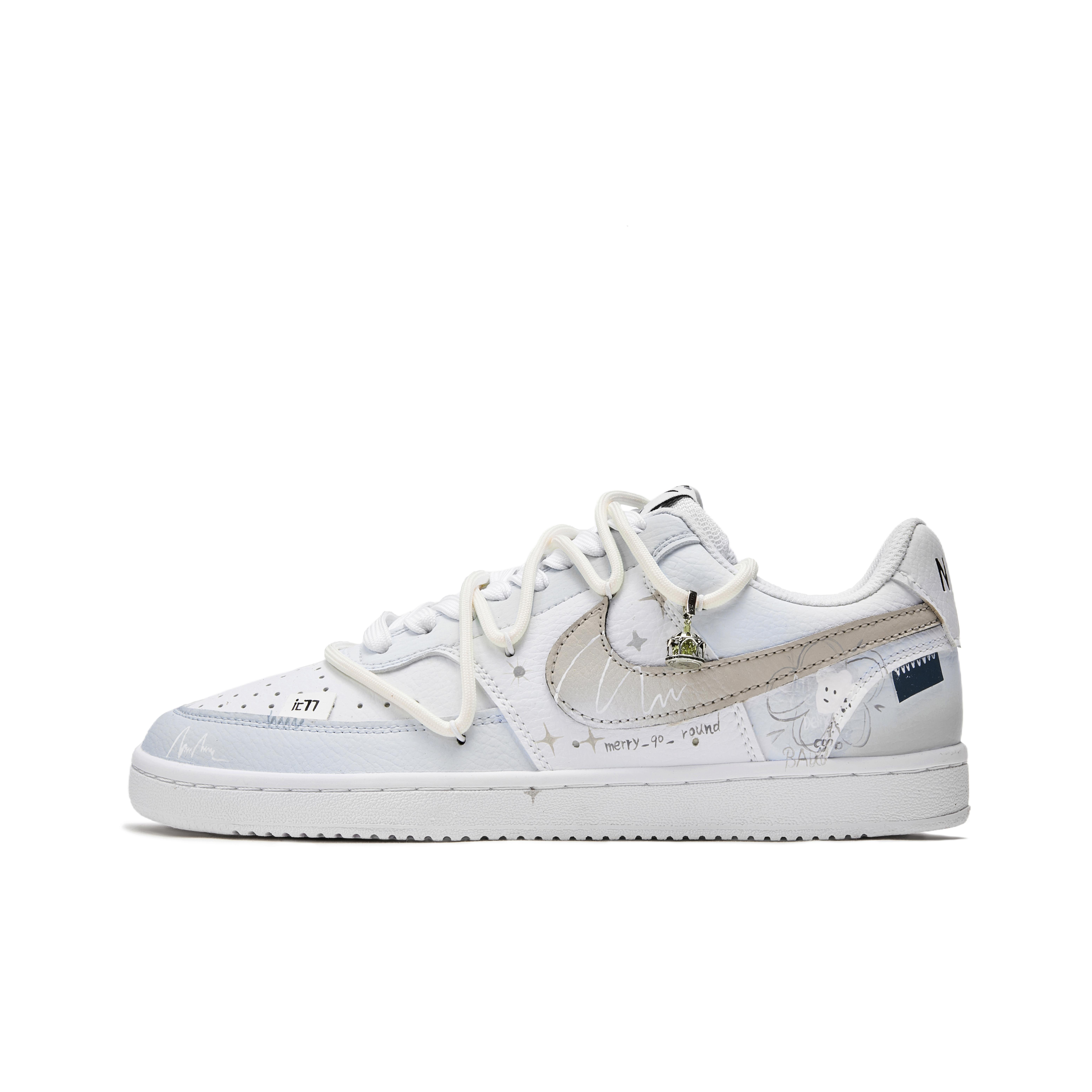 

Nike Court Vision Slip Resistant Abrasion Resistant Low top Skateboard Shoes Men s Blue White DH2987-101(Team623-) 40