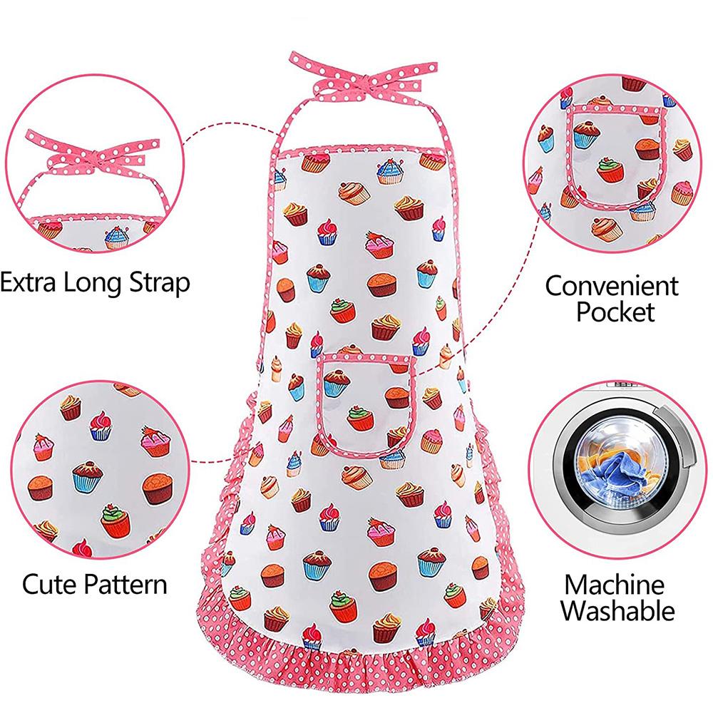 Non-Toxic Pretend Play Apron Cooking Tool Model Set Role Playing Kitchen Toy Play House Early Education Toys Gifts For Children Kids Children