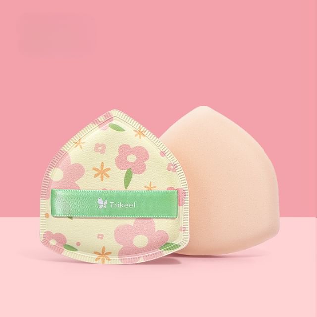 Charyeina - Floral Triangle Powder Puff Yellow