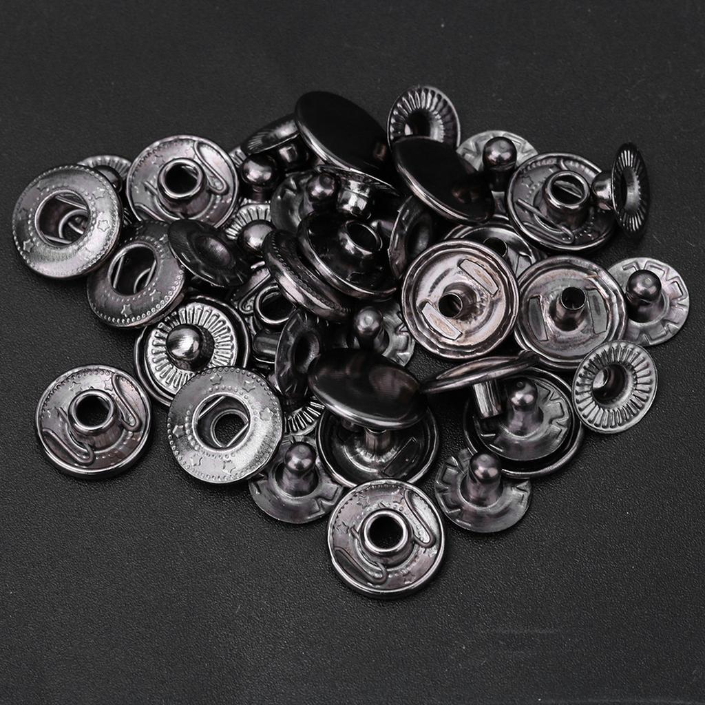 Brass  Button Snap Easy To Installed Beautiful Appearance Practical  Covered Button Kit Luggage for Clothes