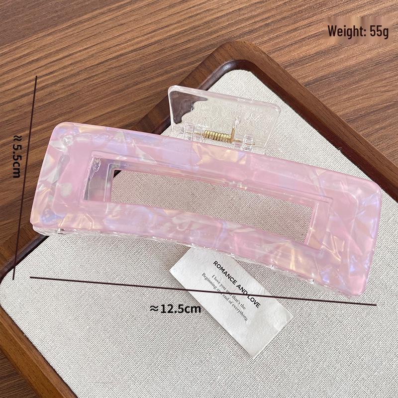 Mermaid Scale Extra Large Square Claw Clip for Thick Hair